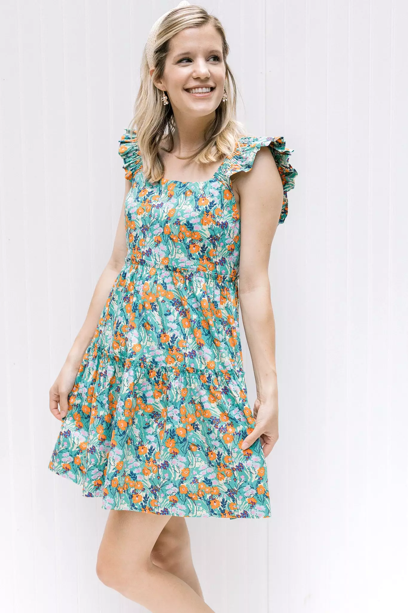 Sage Multi Floral Dress