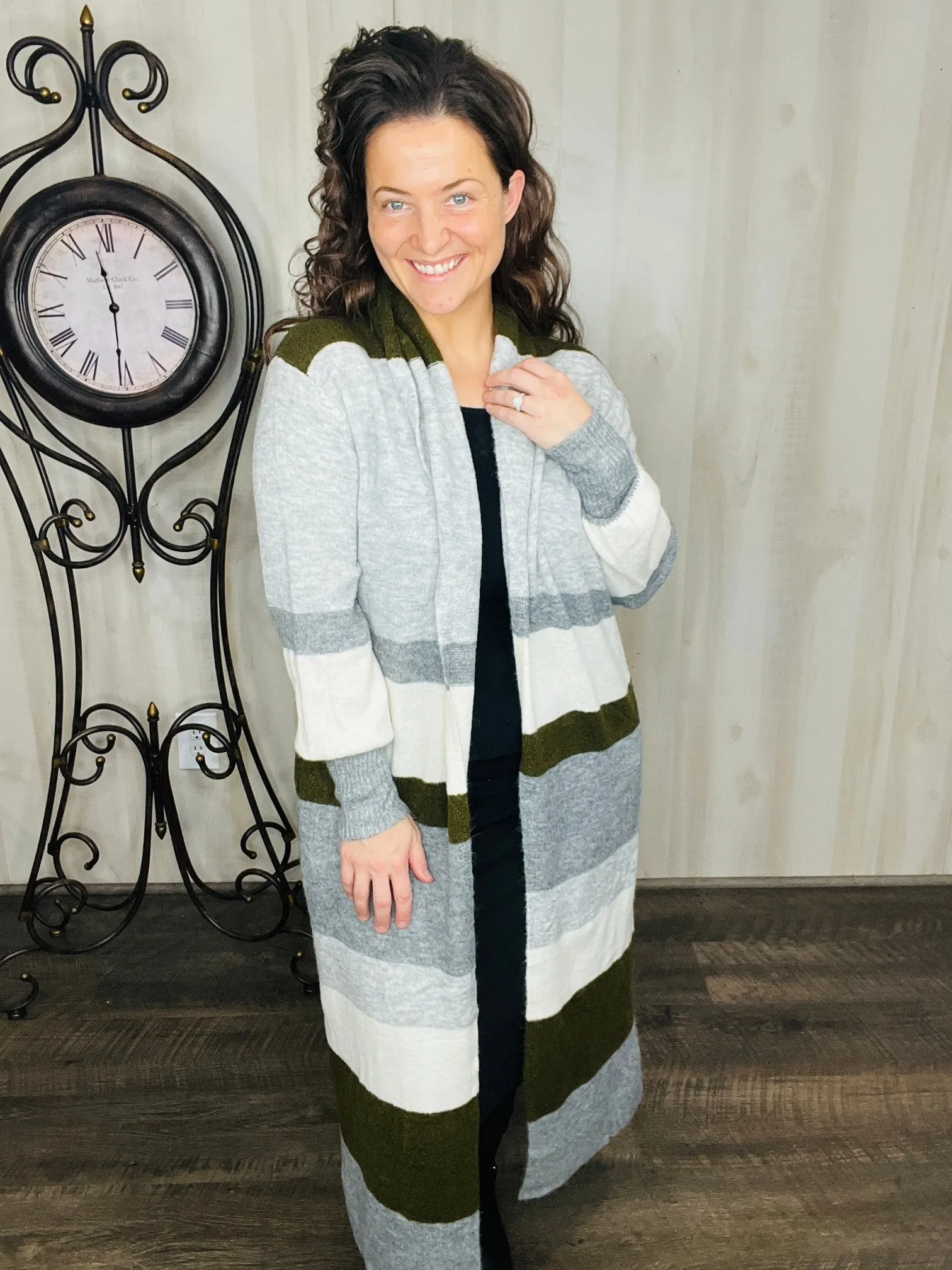 Sarah Color Block Cardigan