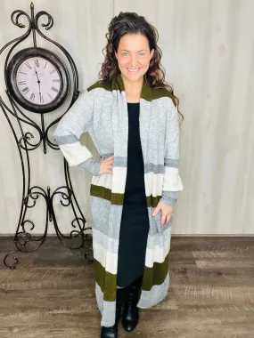 Sarah Color Block Cardigan