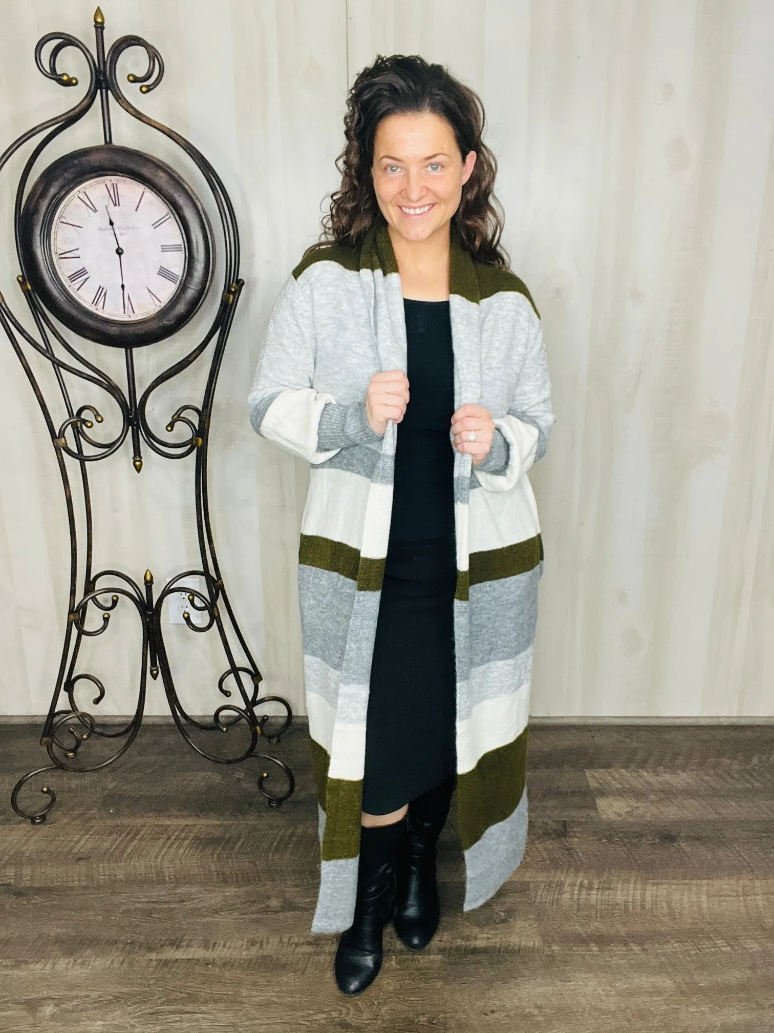 Sarah Color Block Cardigan