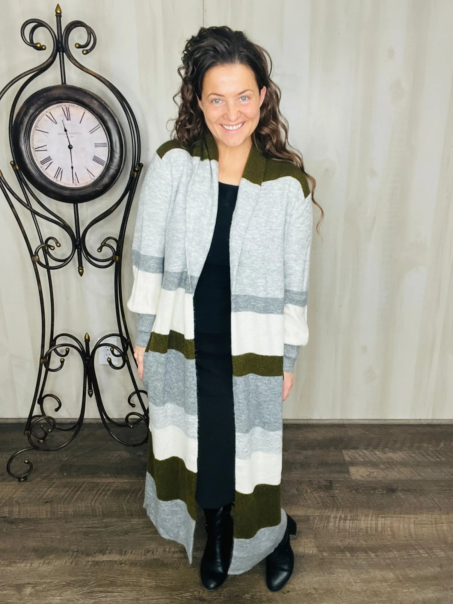 Sarah Color Block Cardigan