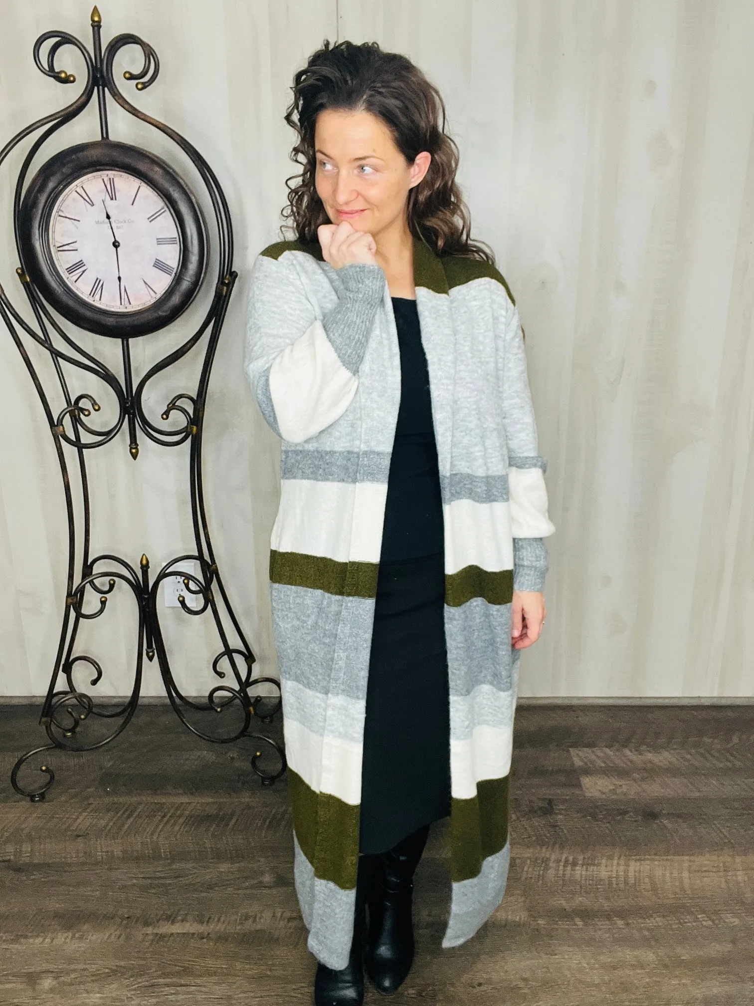 Sarah Color Block Cardigan