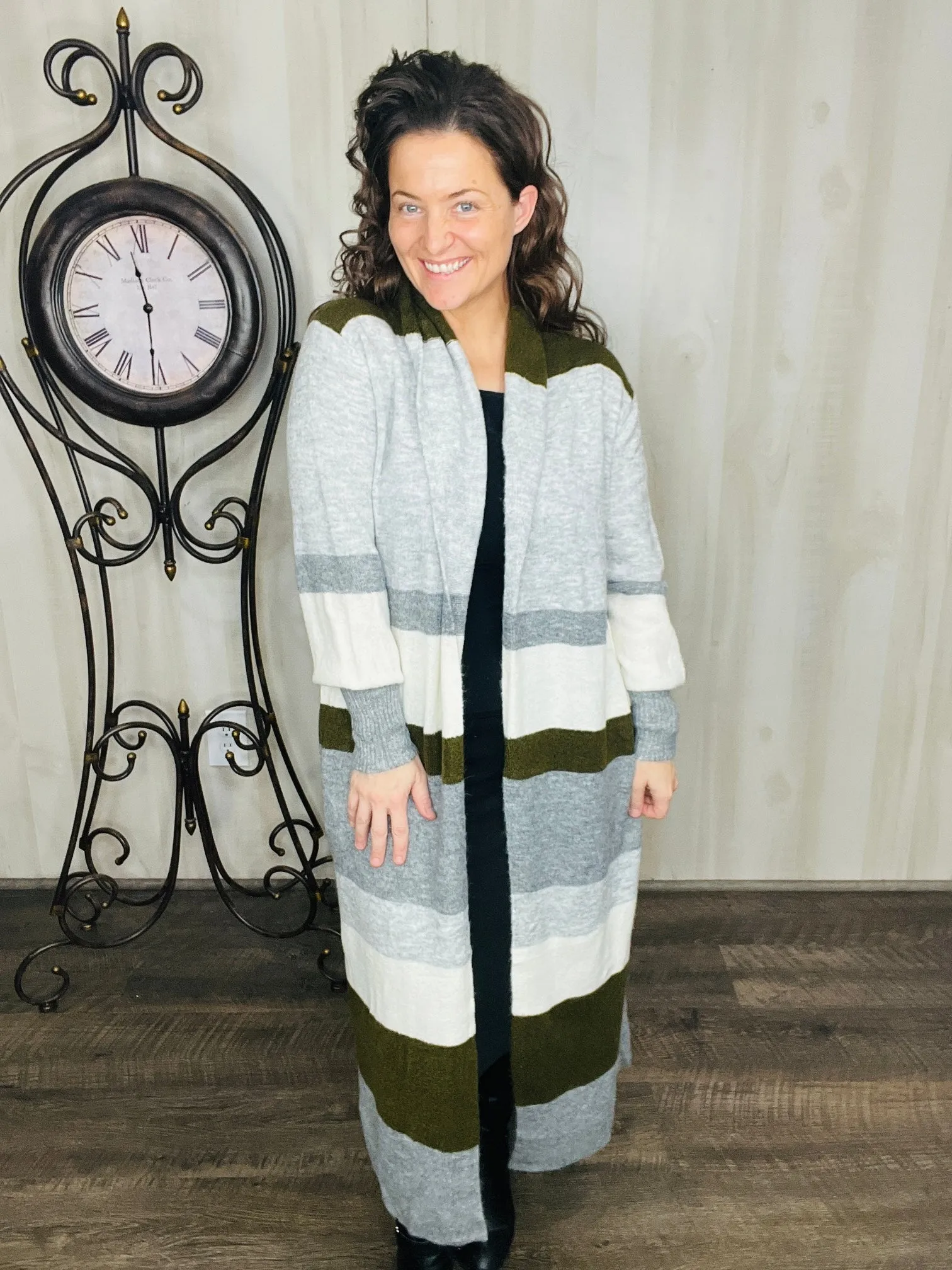 Sarah Color Block Cardigan