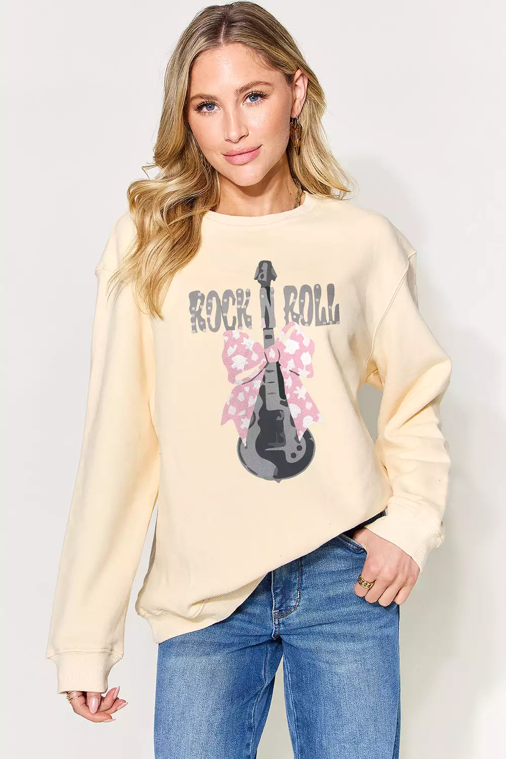 Simply Love Full Size Graphic Long Sleeve Sweatshirt