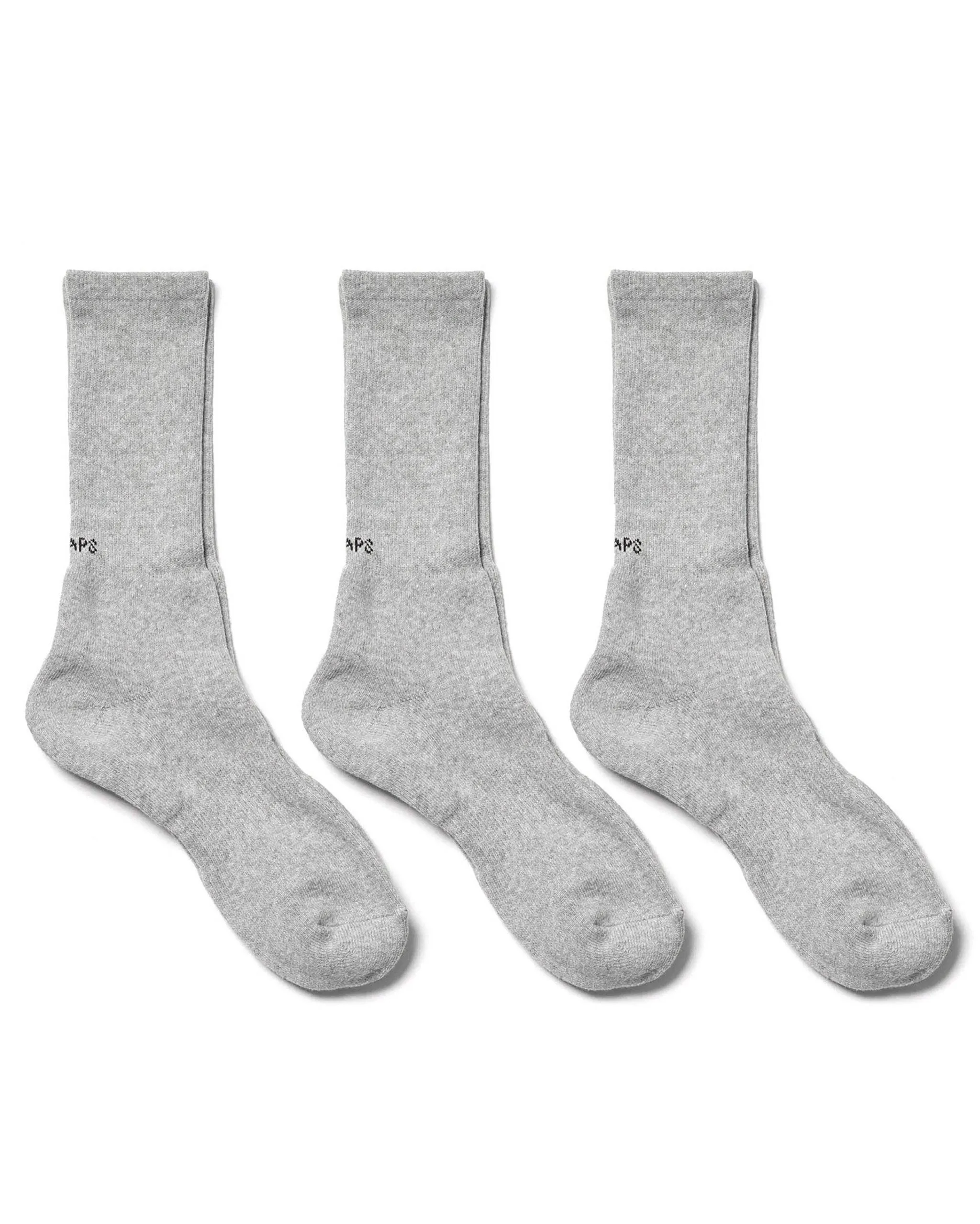 Skivvies 3 Piece Tube Sox Grey