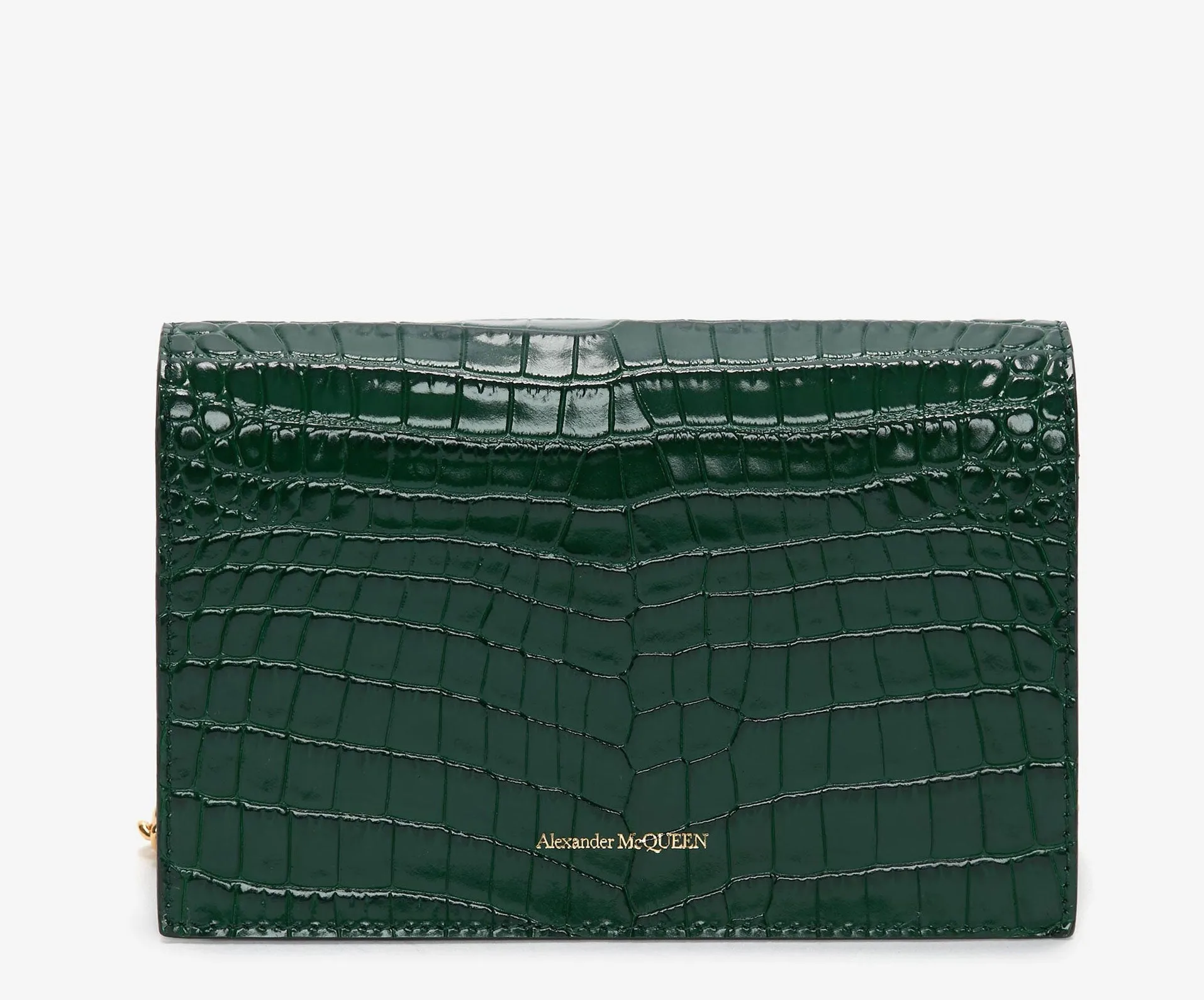 Skull Mini Bag Croc, Emerald