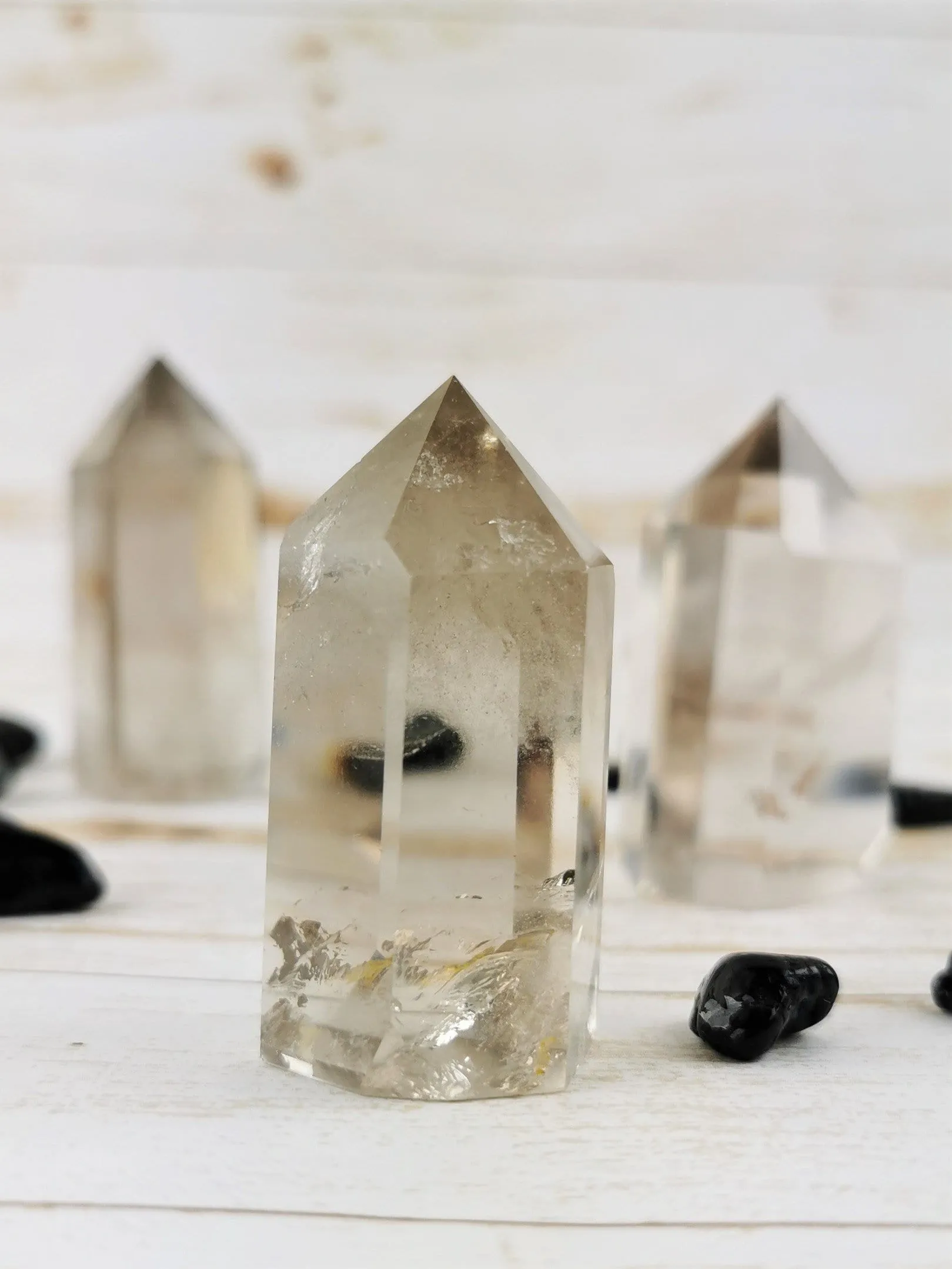 Smokey Quartz Towers