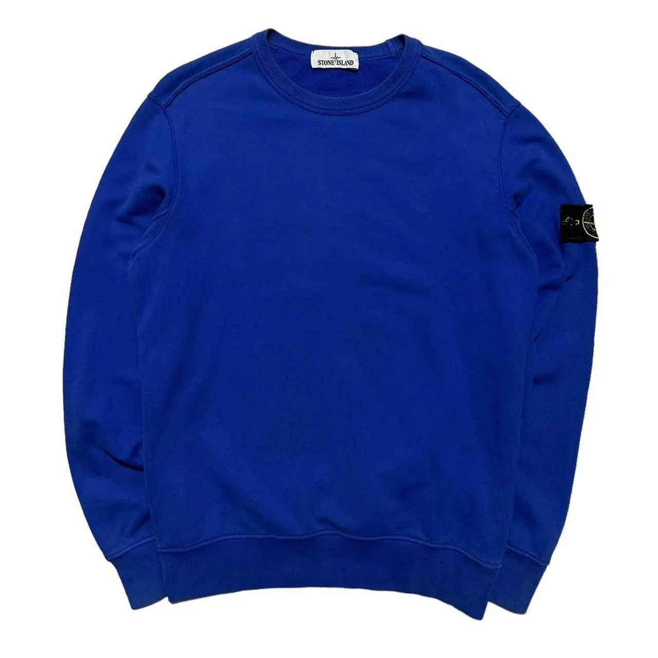 Stone Island Royal Blue Pullover Crewneck