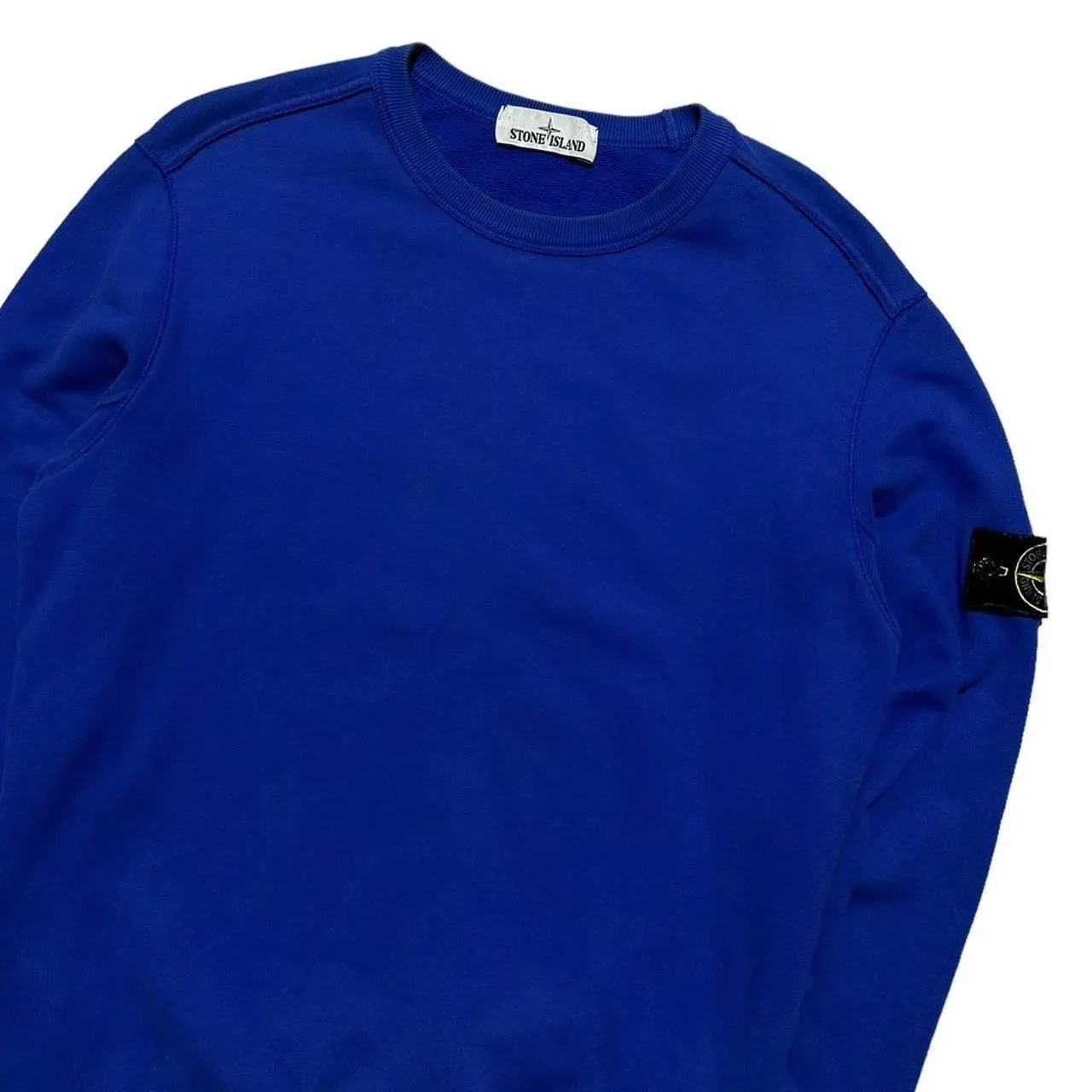 Stone Island Royal Blue Pullover Crewneck