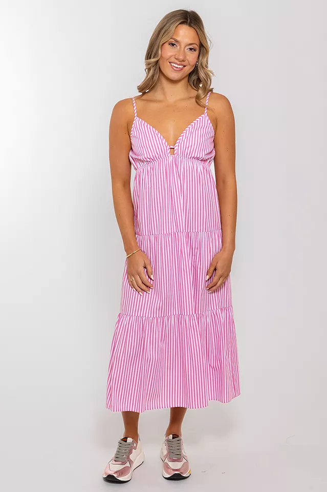 Stripe Poplin Cami Dress