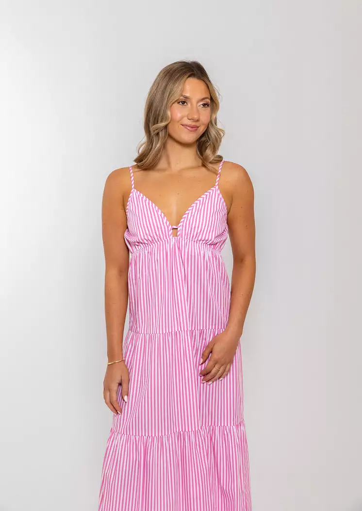 Stripe Poplin Cami Dress