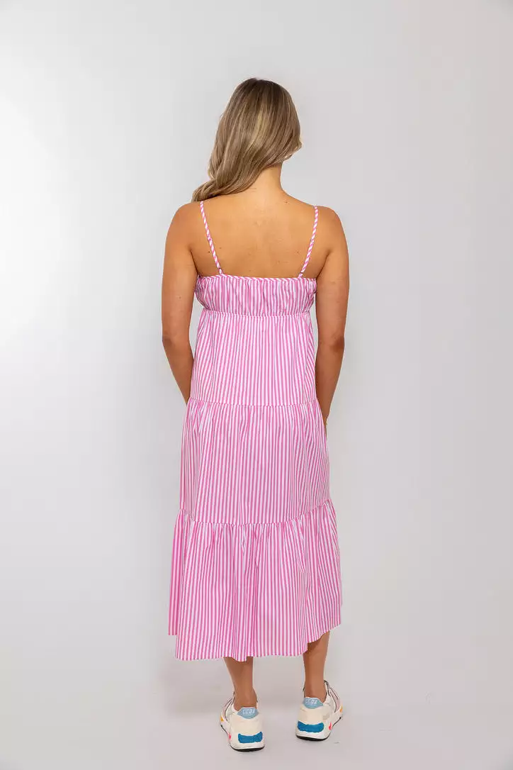 Stripe Poplin Cami Dress