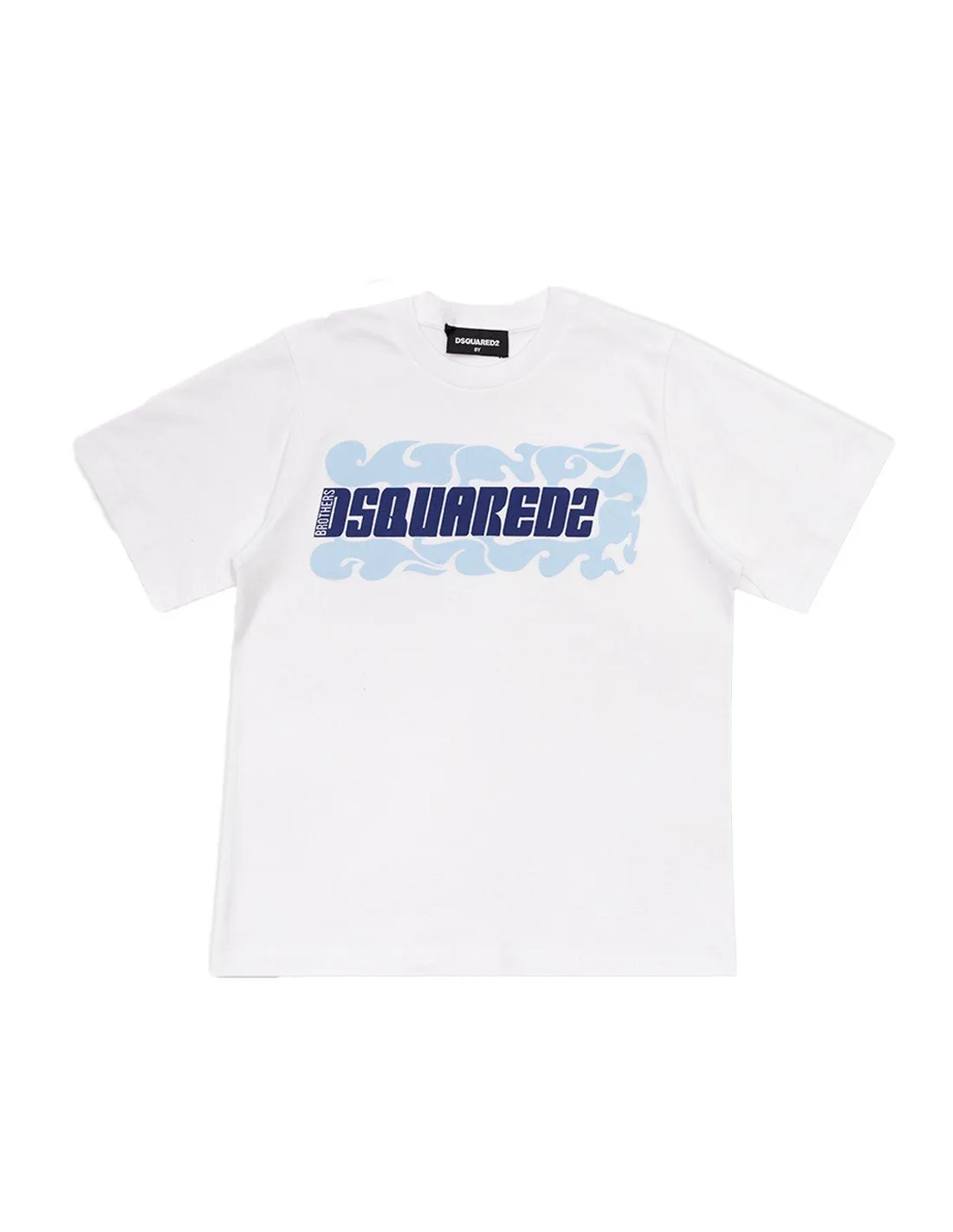 T-shirt Dsquared2 bimbo DQ1627D0A3Z bianca PE23