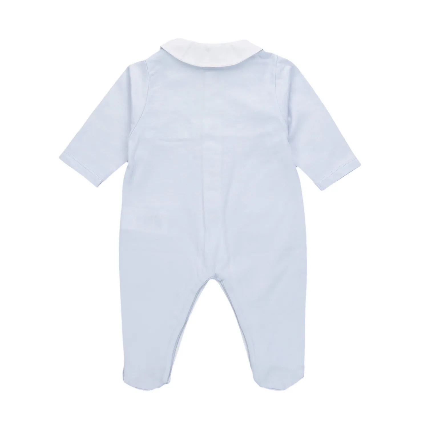 Tartine Et Chocolat Light Blue Romper For Baby