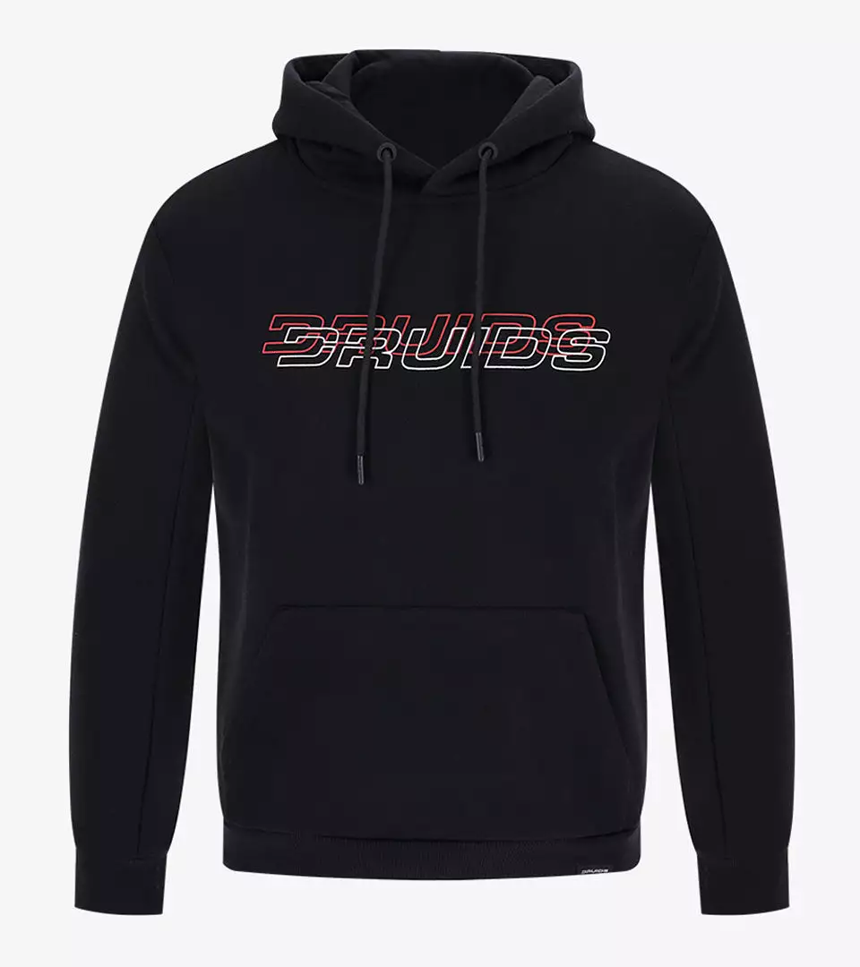 THE DOUBLE LOGO HOODIE - BLACK