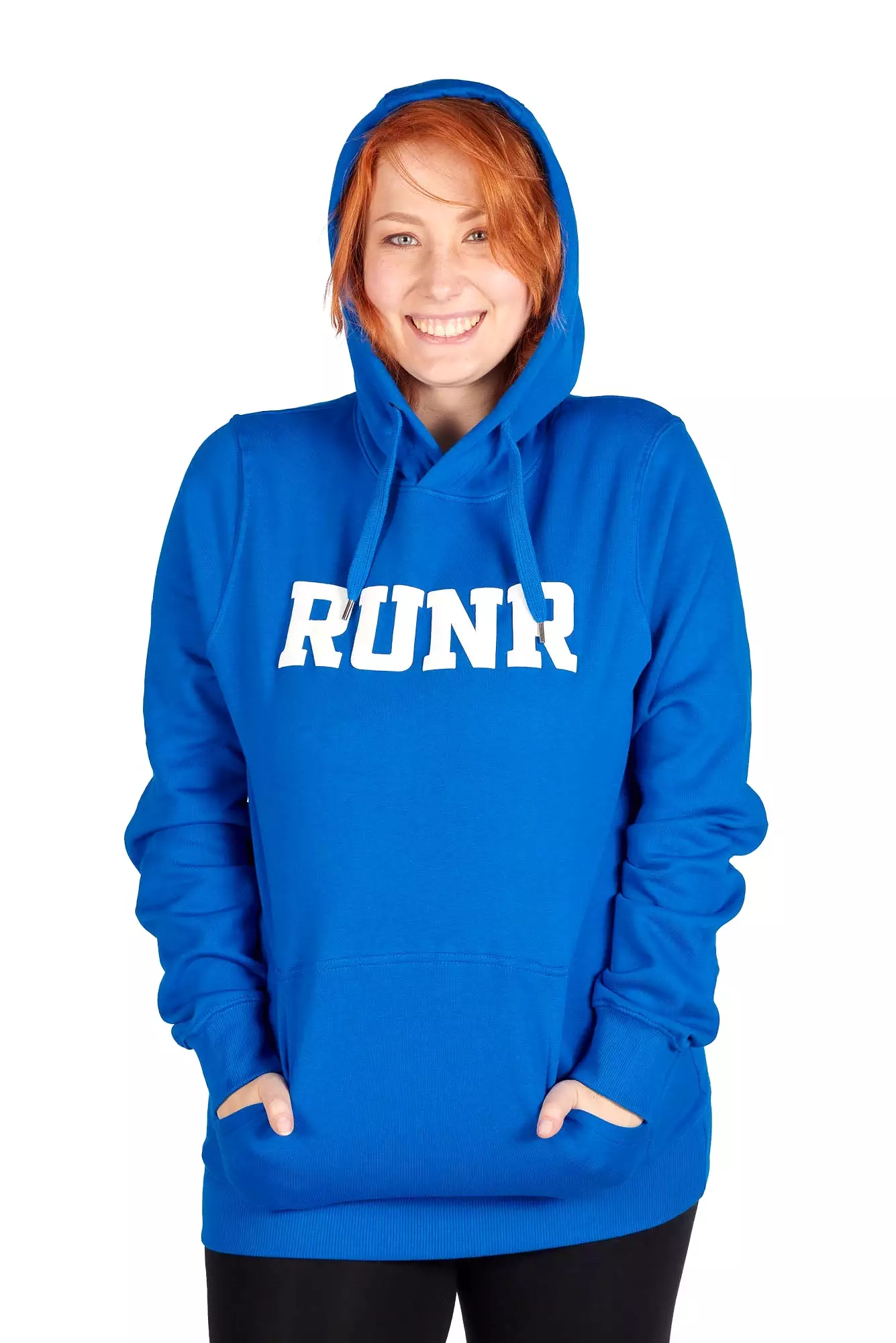 Women's Athletic Blue Organic Runr Hoodie