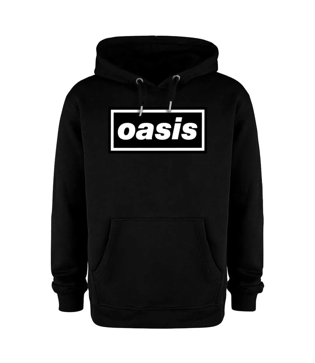 Womens/ladies oasis logo hoodie charcoal Amplified