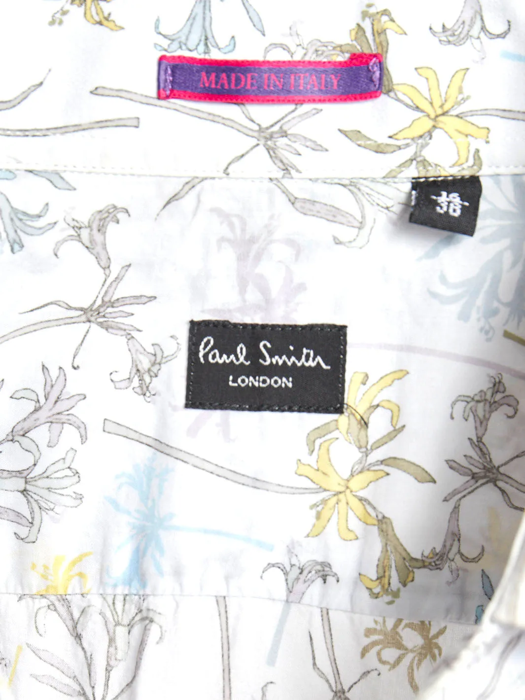 Y2K Paul Smith cotton blouse with colorful lilies pattern