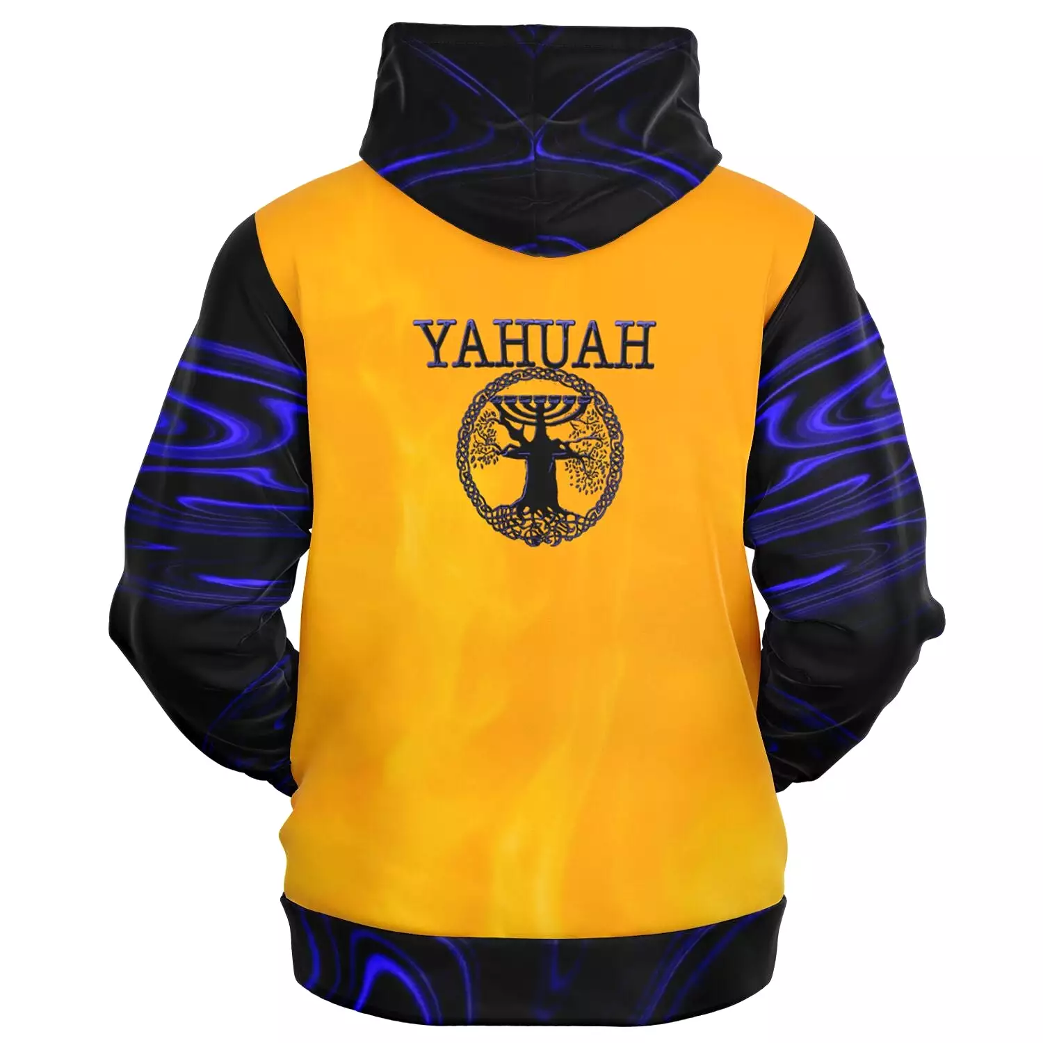 Yahuah-Tree of Life 02-02 Elect Ladies Designer Fashion Full Zip Hoodie