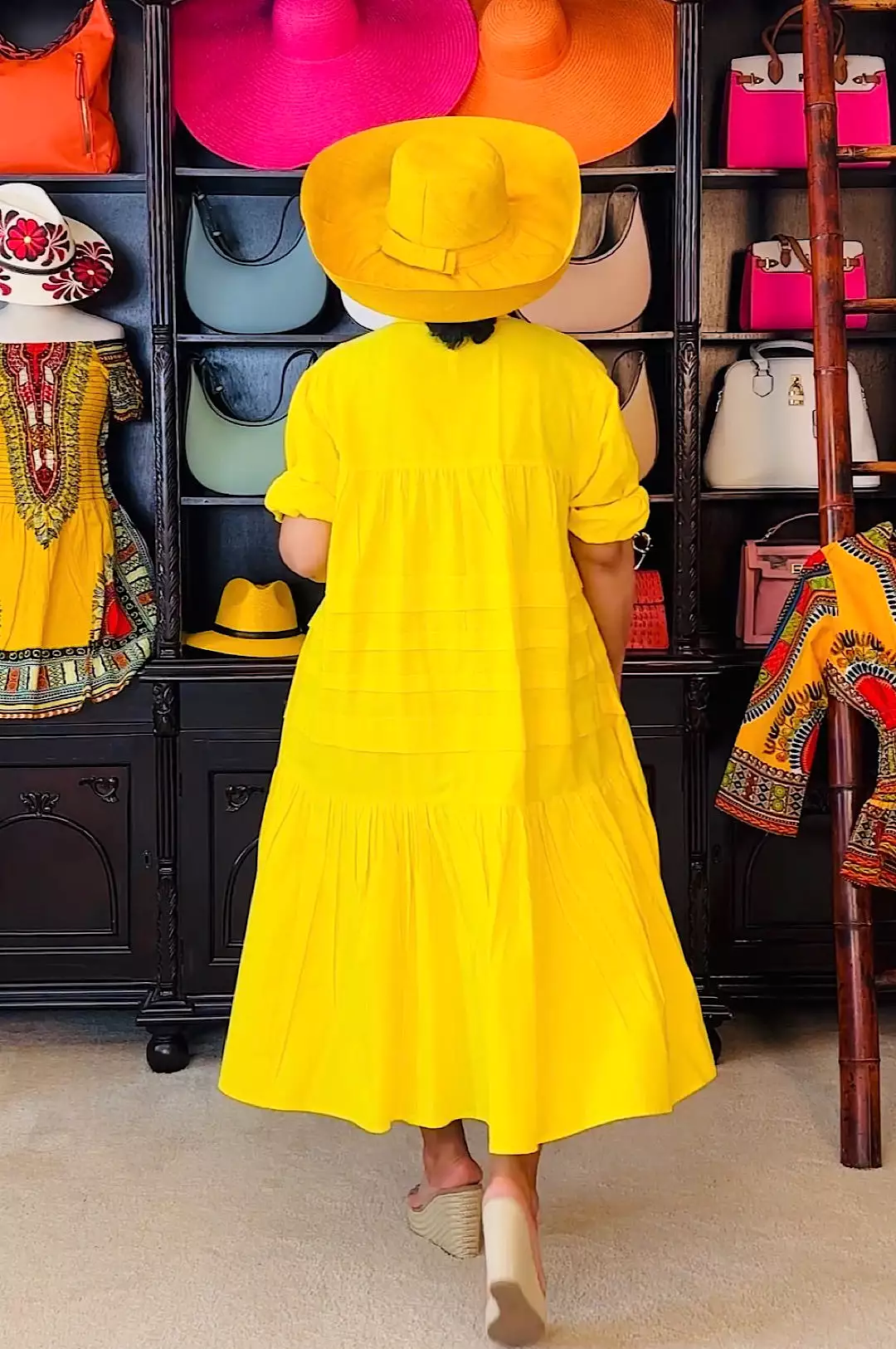 Yellow Oversized Loose Fitting Dress