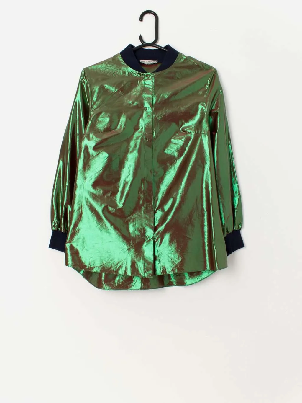 Zanete Auzina iridescent blouse with snap button closure – Small